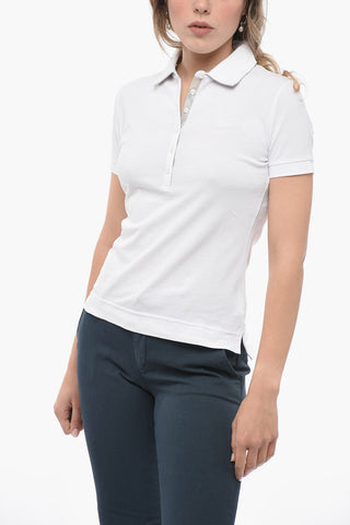 Piquet Cotton PARTSDOWN Polo Shirt with Ton-on-Ton Logo