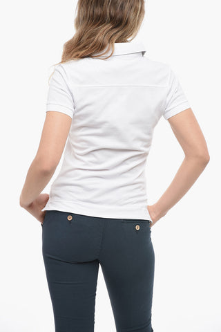 Piquet Cotton PARTSDOWN Polo Shirt with Ton-on-Ton Logo