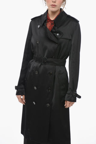 Trench in Satin con Cintura
