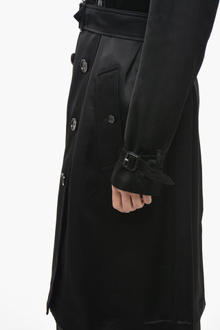 Trench in Satin con Cintura