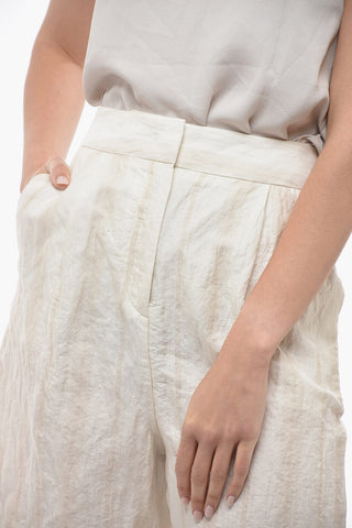 Cotton Blend Shorts with Bayadere Motif