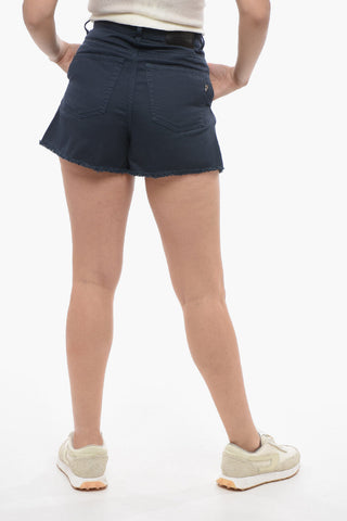 Shorts CALLIE a 1 Pince con Orlo Sfrangiato