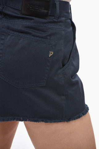 Single-Pleat CALLIE Shorts with Frayed Hem