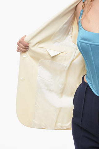 Blazer 3 Tasche Foderato con Rever Classico
