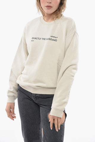 Brushed Cotton EXACTLY THE OPPOSITE Crewneck Sweatshirt