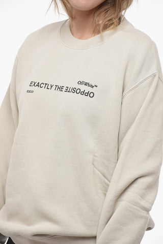 Brushed Cotton EXACTLY THE OPPOSITE Crewneck Sweatshirt