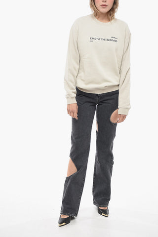 Brushed Cotton EXACTLY THE OPPOSITE Crewneck Sweatshirt