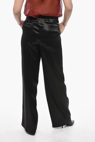 Satin SHINY Pants with Elastic Waistband