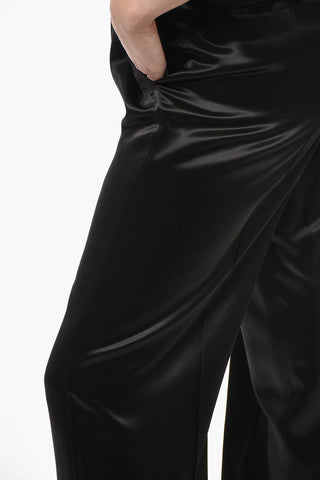Satin SHINY Pants with Elastic Waistband