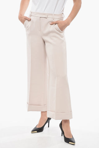Cuffed Cropped Fit Pants