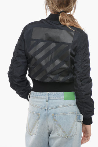 Printed DIAG Padded Bomber