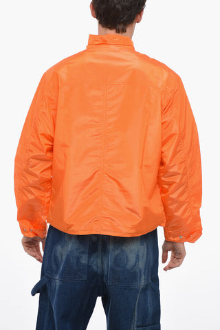 Nylon FIELD Windbreaker with Half Zip