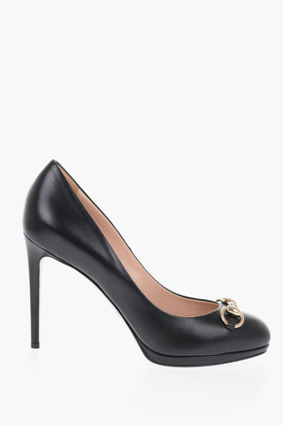 Leather Pumps with Point Toe 11cm