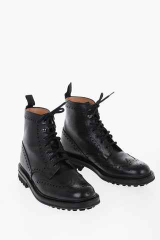 Anfibi in Pelle Martellata FARLANE Full Brogue