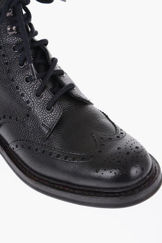 Anfibi in Pelle Martellata FARLANE Full Brogue