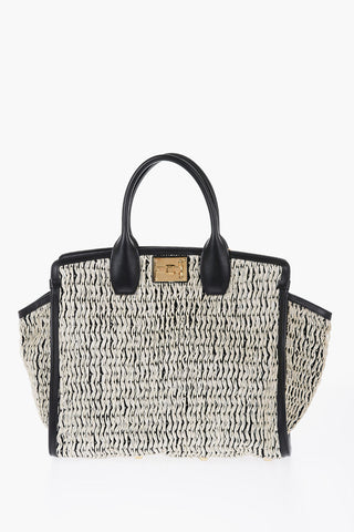 Two Tone THE STUDIO Rayon Tote Bag with Removable Shoulder Strap