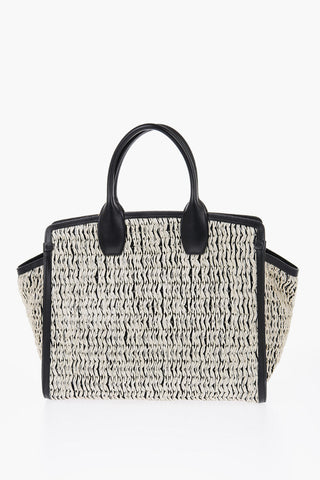 Two Tone THE STUDIO Rayon Tote Bag with Removable Shoulder Strap
