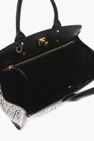 Two Tone THE STUDIO Rayon Tote Bag with Removable Shoulder Strap