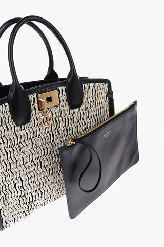 Two Tone THE STUDIO Rayon Tote Bag with Removable Shoulder Strap