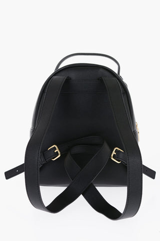 LOVE Vegan Leather Backpack with Golden Maxi Logo