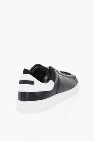 Leather 11 FULL Low-Top Sneakers with Contrast Sole