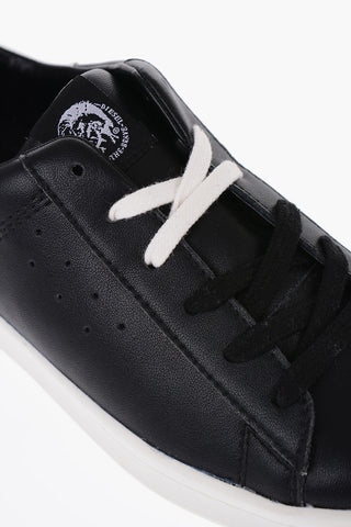 Leather 11 FULL Low-Top Sneakers with Contrast Sole