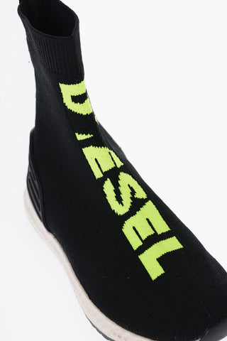 Fluo Logo BRAVE RUNNER High Top Sock Sneakers