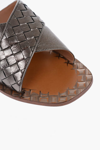 Sandali in Pelle Intrecciata