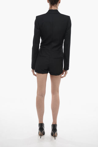 Jumpsuit in Misto Lana con Design a Blazer