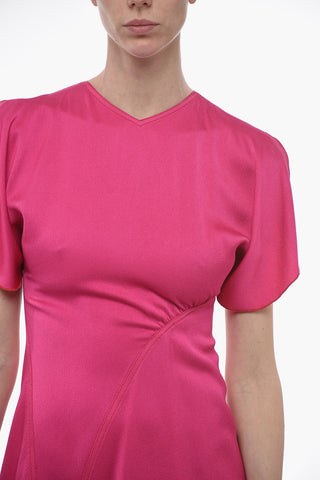 Chiffon Minidress with Ruffle Sleeves
