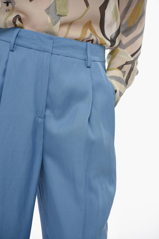 High - Waist Double Pleated Baggy Fit Pants