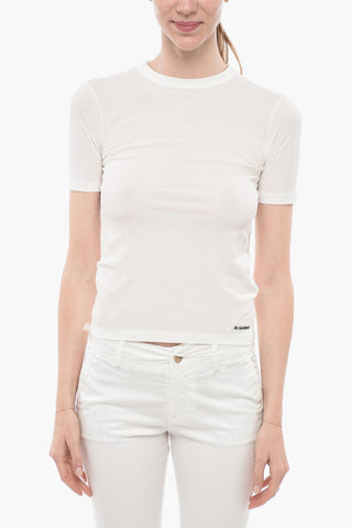 Crew Neck Cotto Crepe T-Shirt