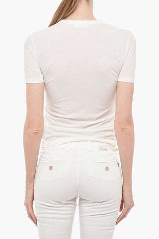 Crew Neck Cotto Crepe T-Shirt