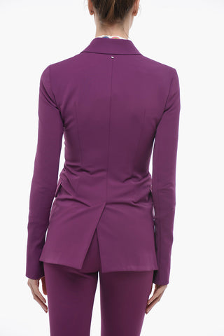 Blazer SPEZIE in Tessuto Stretch con Micro Rever