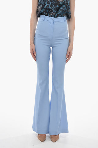 Pantaloni Bootcut Sartoriali BIANCA con Chiusura a Scomparsa
