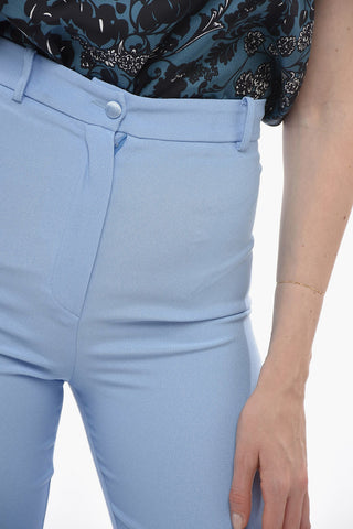 Pantaloni Bootcut Sartoriali BIANCA con Chiusura a Scomparsa