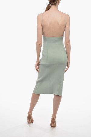 Longuette-Kleid Eng anliegend Gerippt ZERO 104