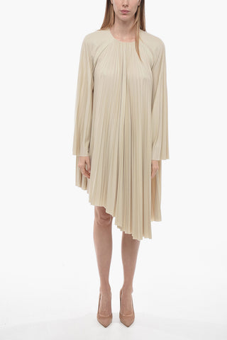 Accordion Fabric Midi Dress