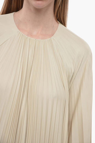 Accordion Fabric Midi Dress
