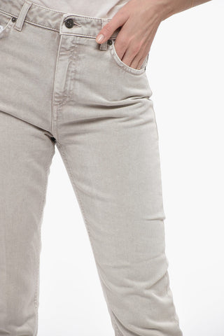 Straight-Leg Jeans CINDY with Logo Button 16cm