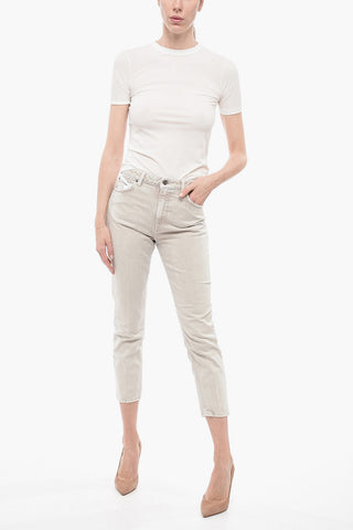 Straight-Leg Jeans CINDY with Logo Button 16cm