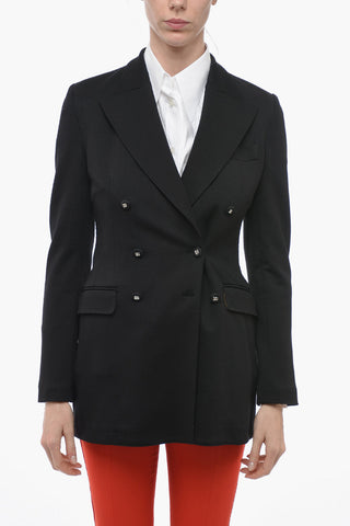 Blazer Doppiopetto Semifoderato con Rever a Lancia