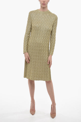Aran Lurex Midi Dress