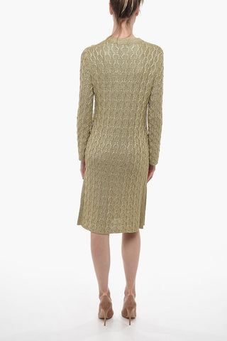 Aran Lurex Midi Dress