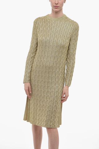 Aran Lurex Midi Dress