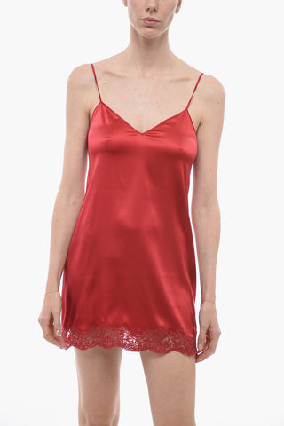 Satin Petticoat with Lace Bottom