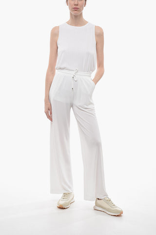 LEISURE Chiffon VINCITA Palazzo Pants with Elastic Waistband