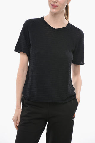 Solid Color Crew-neck T-shirt