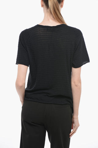 Solid Color Crew-neck T-shirt