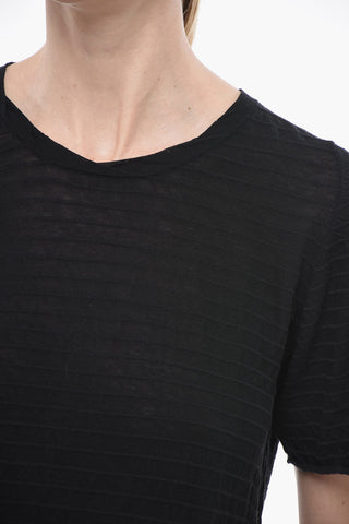 Solid Color Crew-neck T-shirt